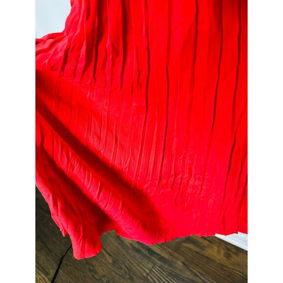 MICHAEL Michael Kors Red Ribbed Sleeveless Scoop Neck Tank Dress Size Small - Picture 6 of 8